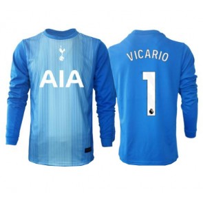 Tottenham Hotspur Guglielmo Vicario #1 Målmand Udebanetrøje 2025-26 Langærmet